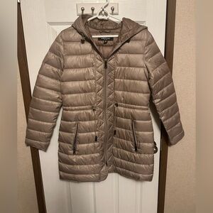 Kenneth Cole Women's Taupe Puffer Jacket